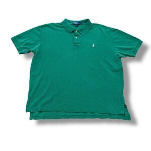 Polo Ralph Lauren Men’s Size XL Green Short Sleeve Top Pony Logo Preppy Golf